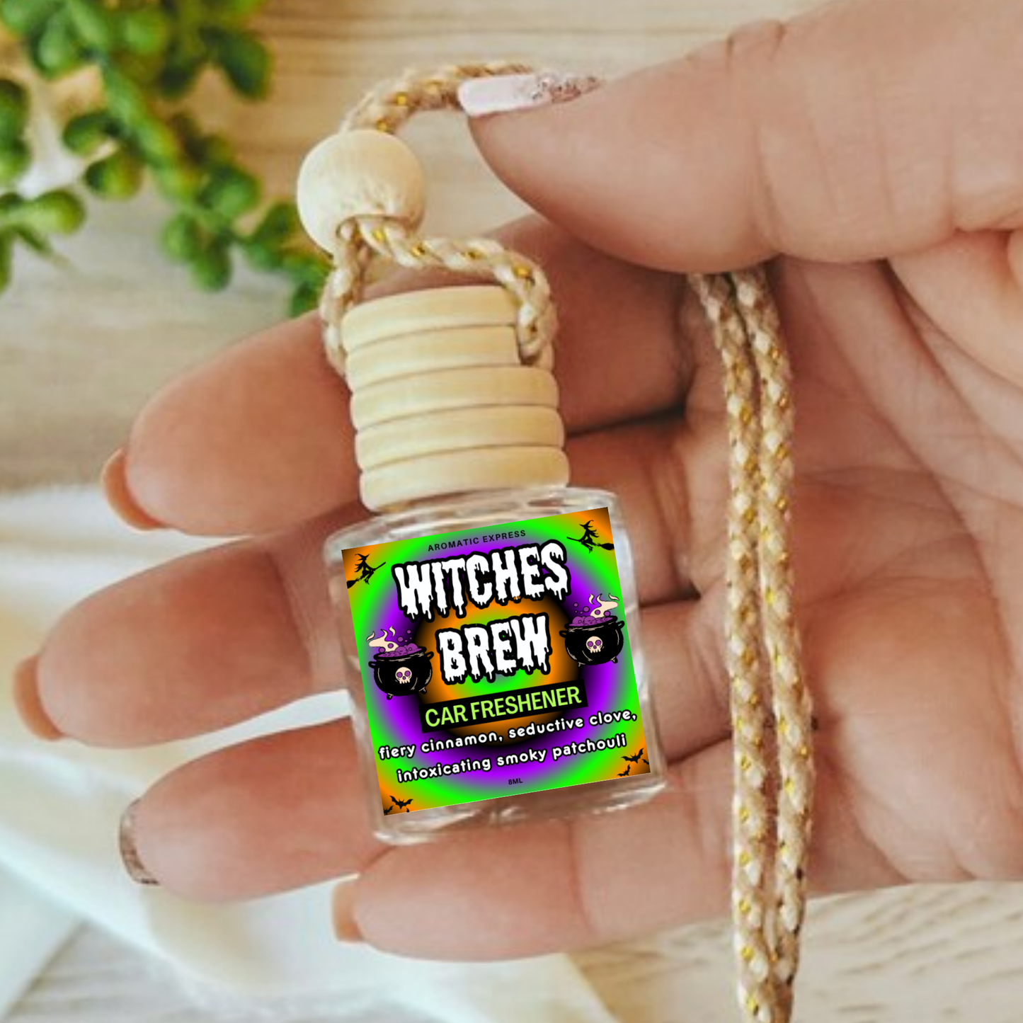 Witches Brew Clove, Patchouli, Cinnamon Scent Car Freshie