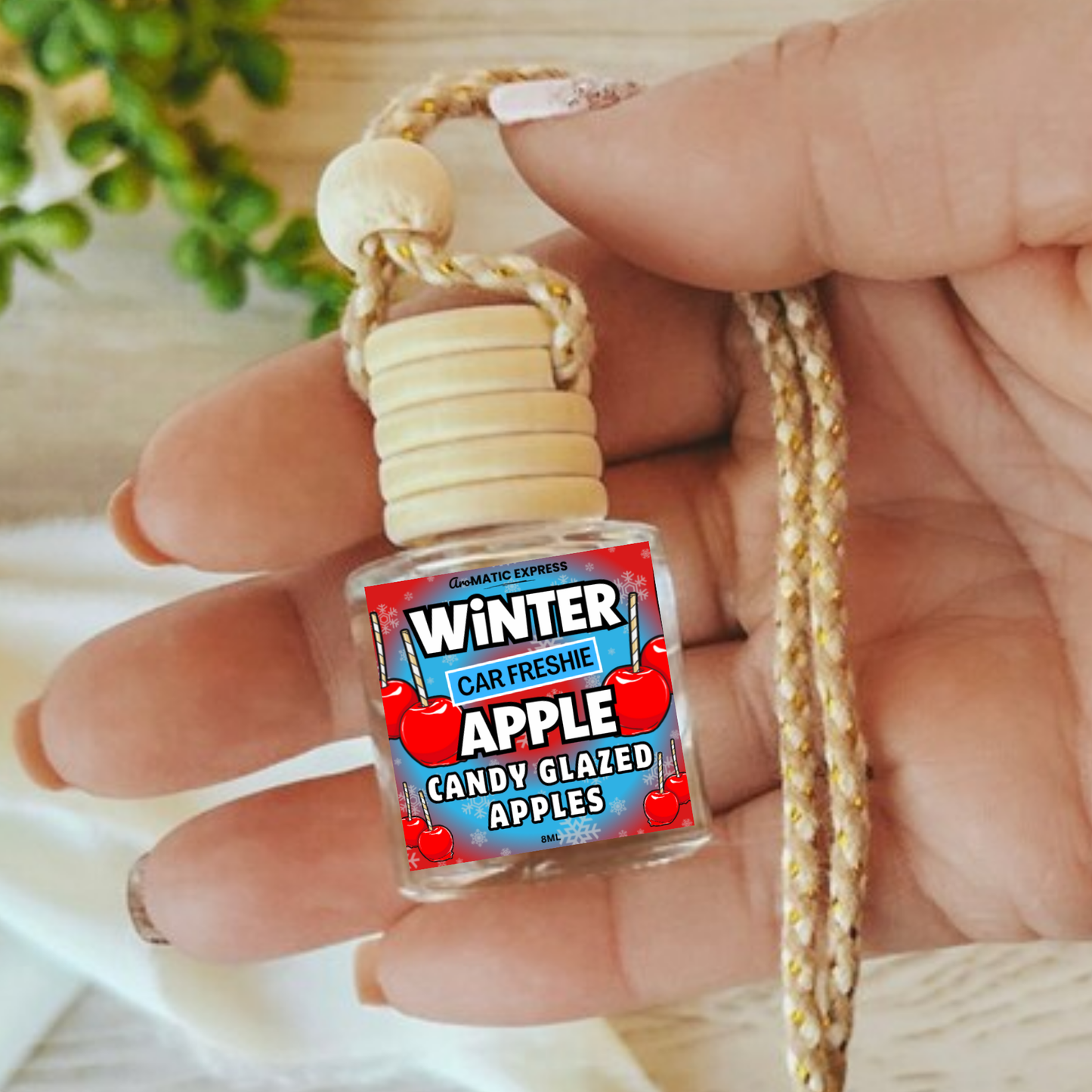 Winter Glazed Apple Scented Car Freshie