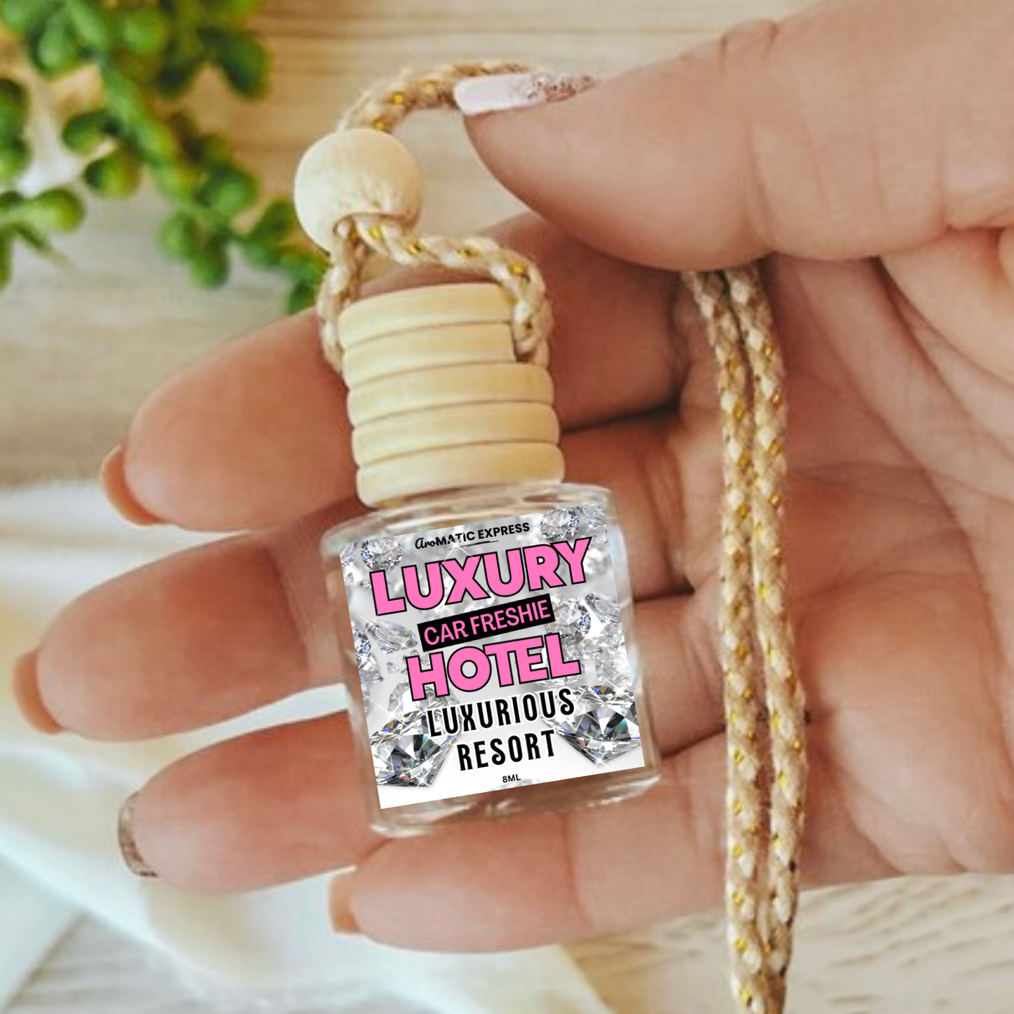 Luxury Hotel Scented Car Freshie