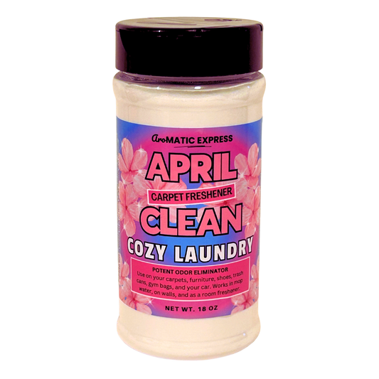 April Clean Carpet Freshener | 18 oz Sprinkle Jar | Odor Eliminator Powder