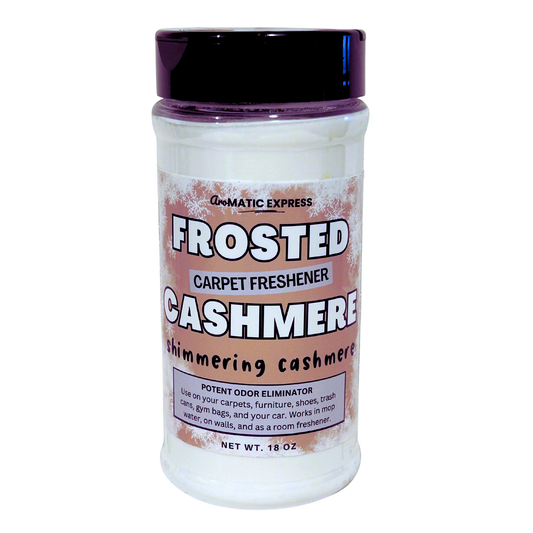 Frosted Cashmere Carpet Freshener | 18 oz Sprinkle Jar | Odor Eliminator Powder