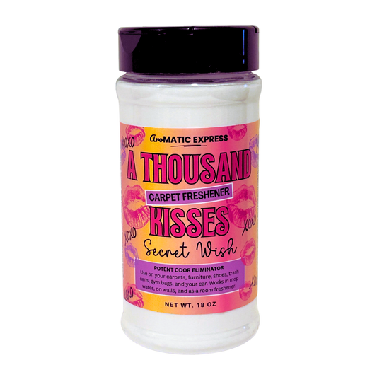 A Thousand Kisses Carpet Freshener | 18 oz Sprinkle Jar | Odor Eliminator Powder