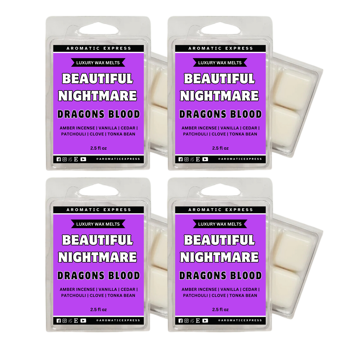 Beautiful Nightmare Dragons Blood Luxury Wax Melt