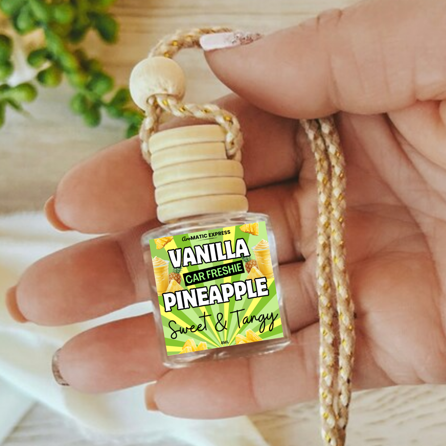 Vanilla Pineapple Scented Car Freshie