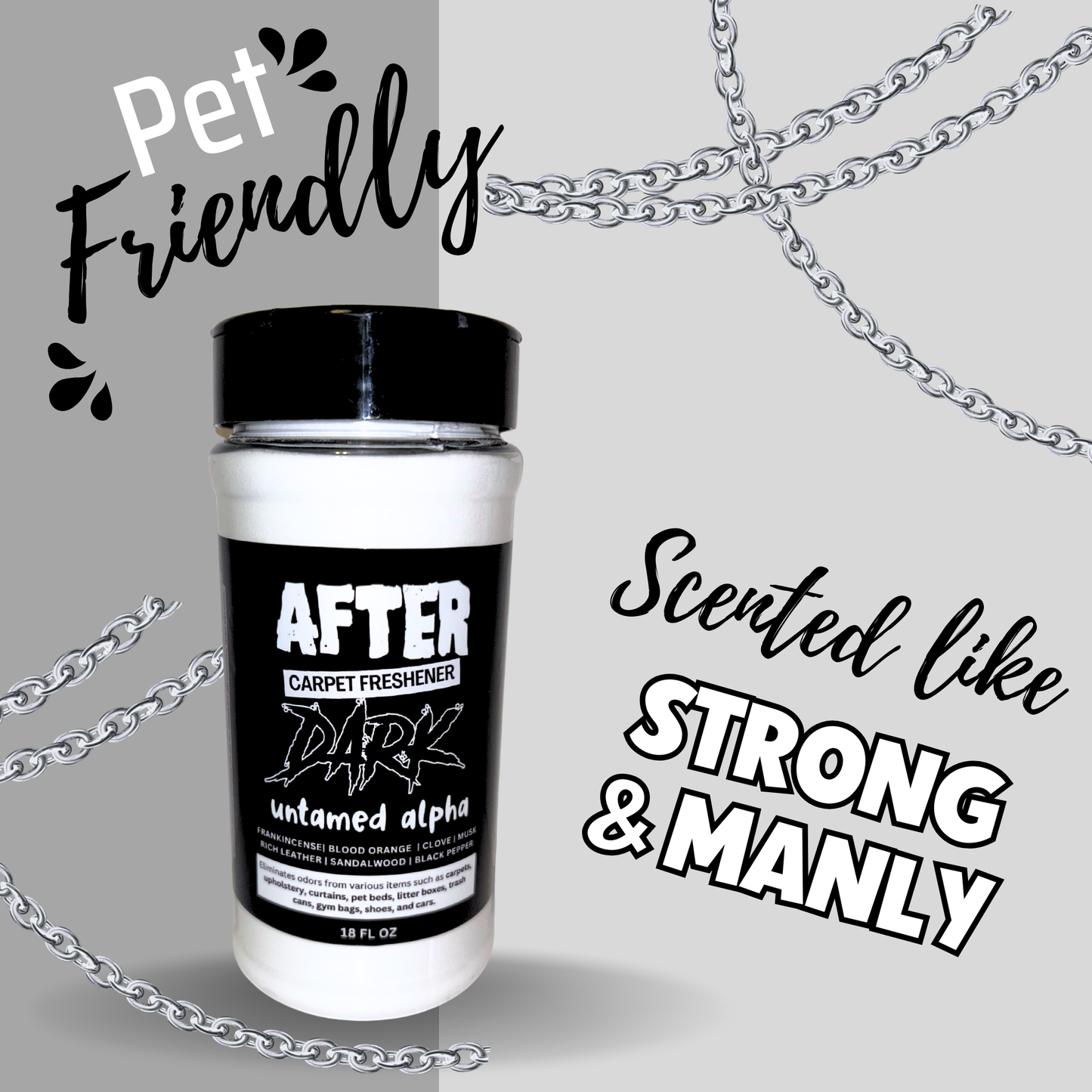 After Dark Carpet Freshener | 18oz Sprinkle Jar | Odor Eliminator Powder