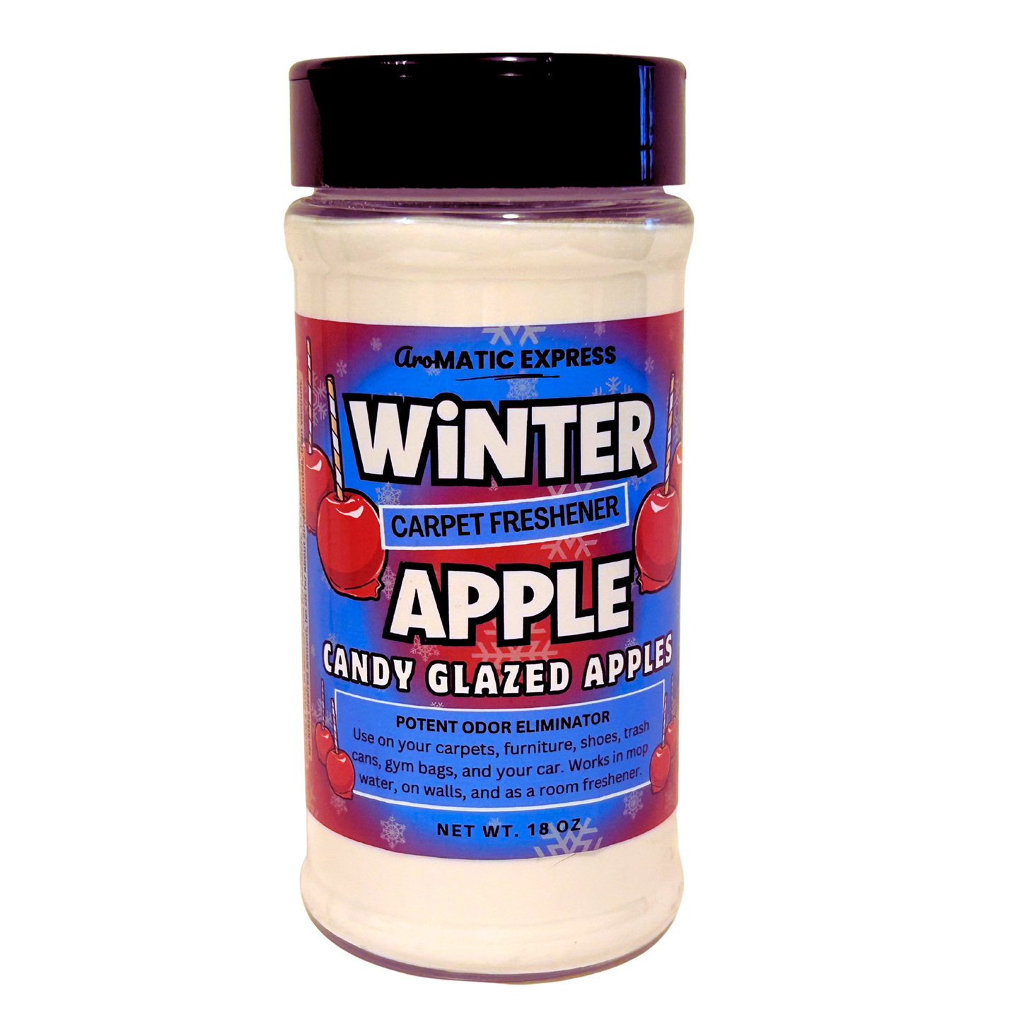 Winter Apple Carpet Freshener | 18 oz Sprinkle Jar | Odor Eliminator Powder