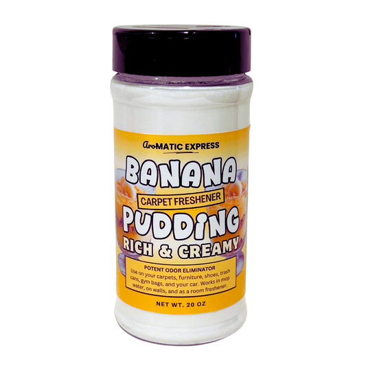 Banana Pudding Carpet Freshener | 18 oz Sprinkle Jar | Odor Eliminator Powder