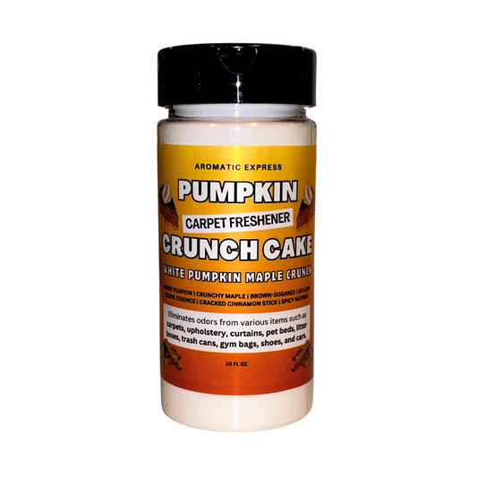 Pumpkin Crunch Cake Carpet Freshener | 10oz Sprinkle Jar | Odor Eliminator Powder