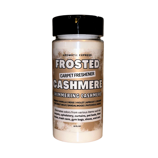 Frosted Cashmere Carpet Freshener | 10oz Sprinkle Jar | Odor Eliminator Powder