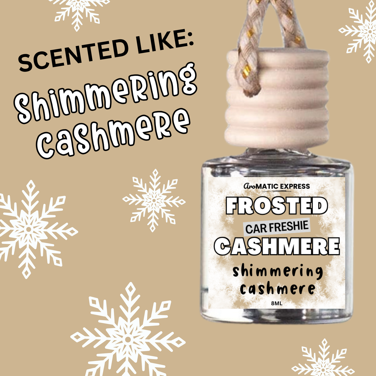 Frosted Cashmere Scented Car Freshie