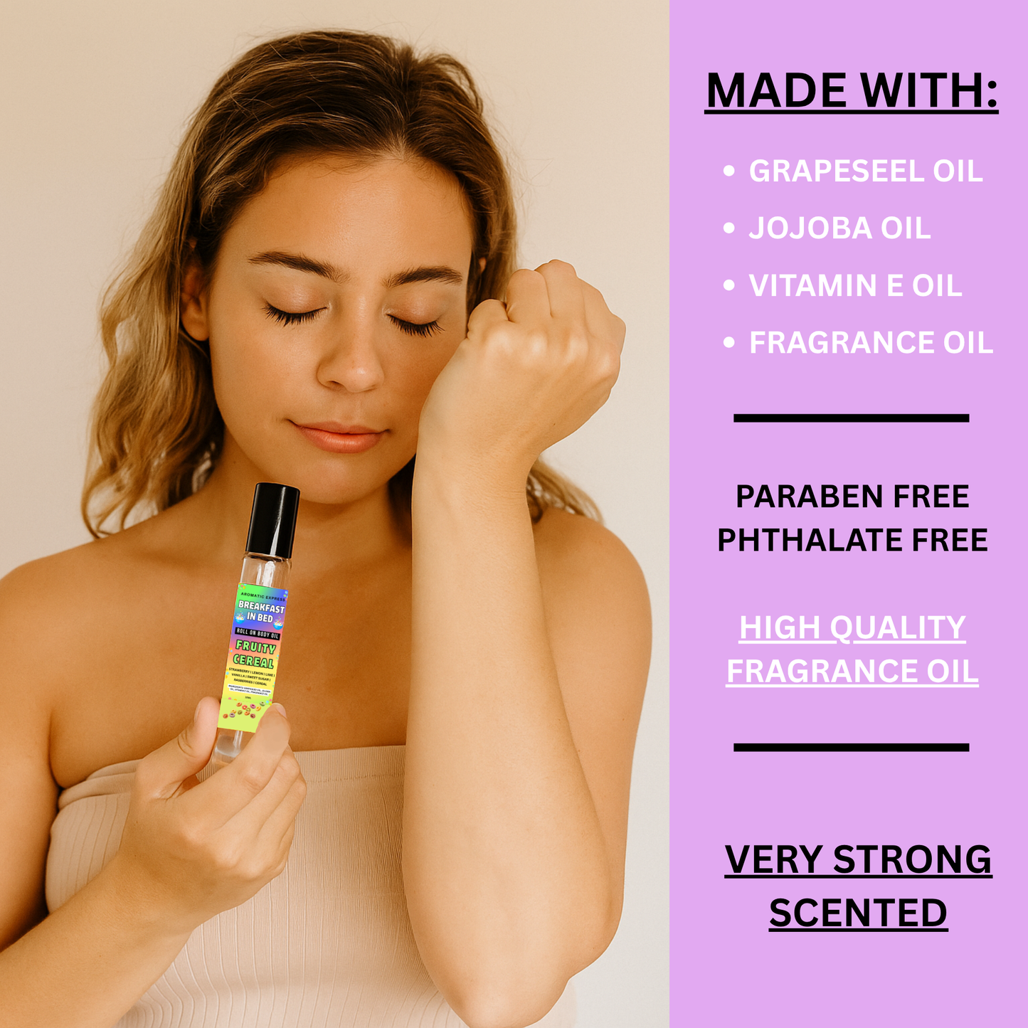 Fruity Rainbow Cereal Roll On Body Oil