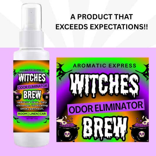 Witches Brew Room + Linen Air Freshener Spray | Odor Eliminator Spray | Bathroom Spray