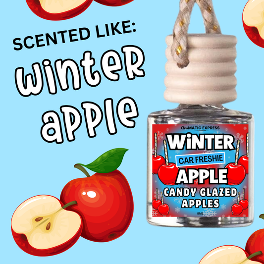 Winter Glazed Apple Scented Car Freshie