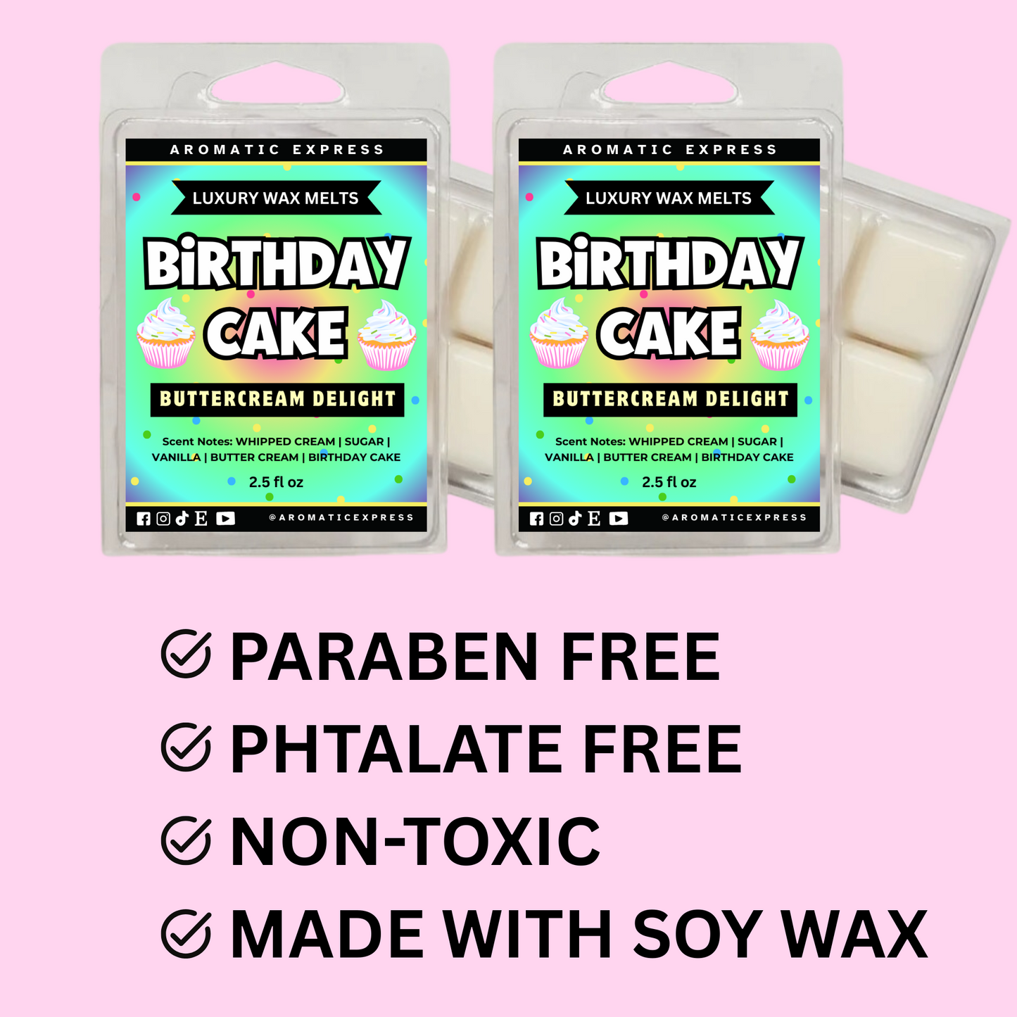 Birthday Cake Buttercream Frosting Luxury Wax Melt