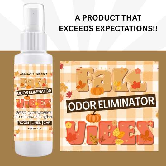 Fall Vibes Baked Pear & Cinnamons Room + Linen Air Freshener Spray | Odor Eliminator Spray | Bathroom Spray