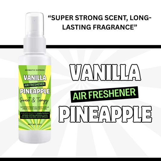 Vanilla Pineapple Room + Linen Air Freshener Spray | Odor Eliminator Spray | Bathroom Spray