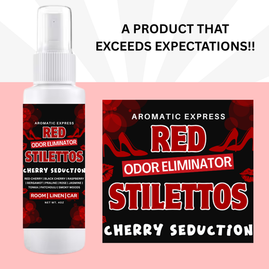 Red Stilettos Room + Linen Air Freshener Spray | Odor Eliminator Spray | Bathroom Spray