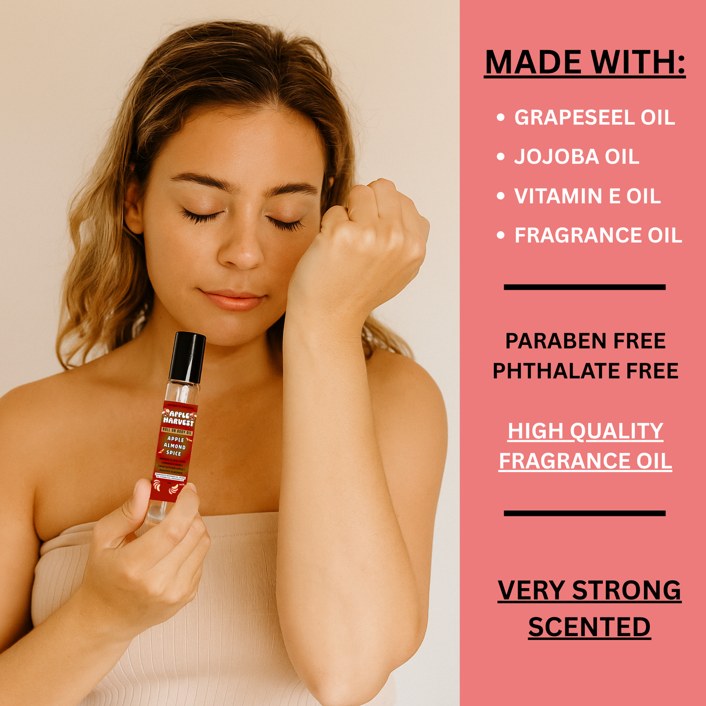 Apple Almond Spice Roll On Body Oil