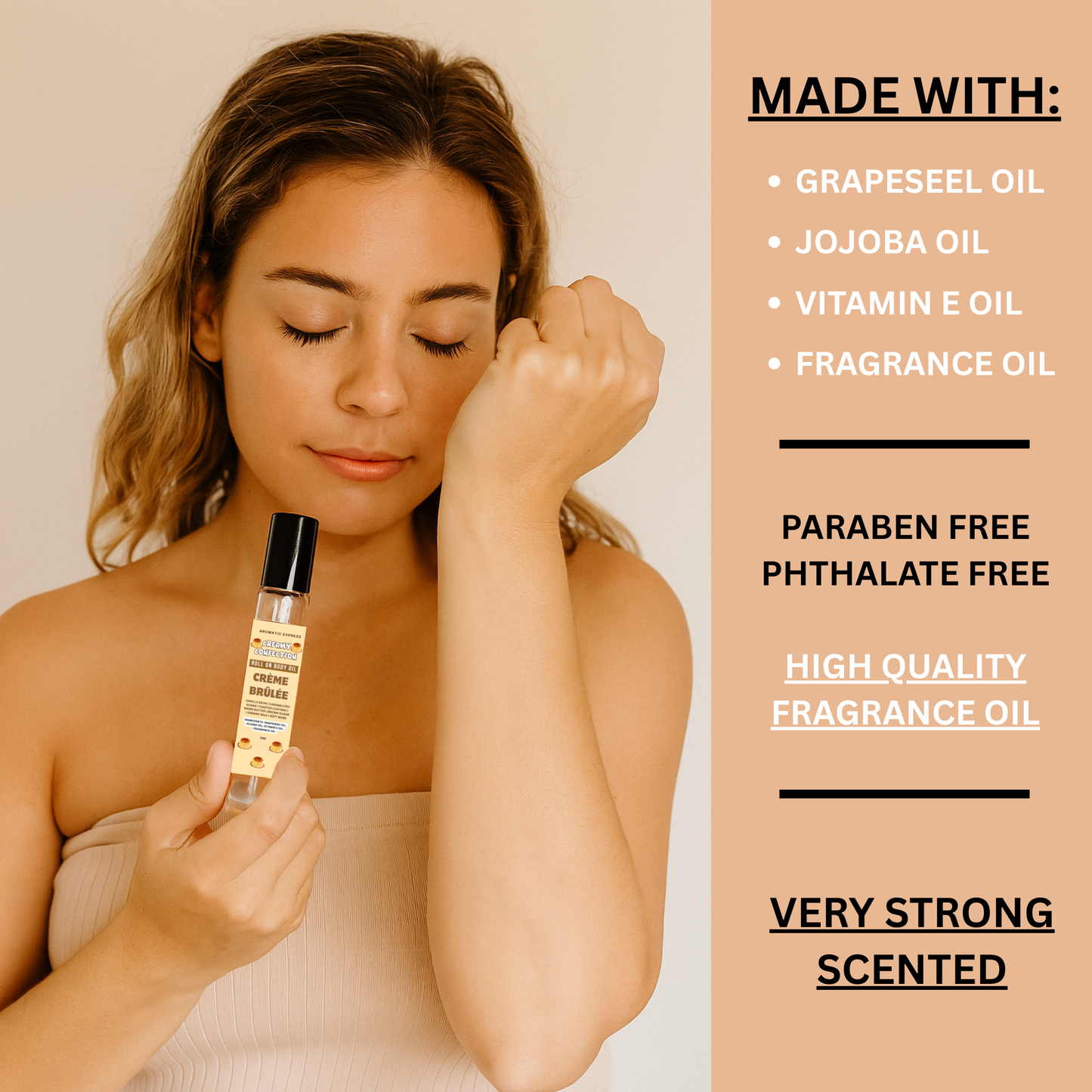 Creme Brulee Roll On Body Oil