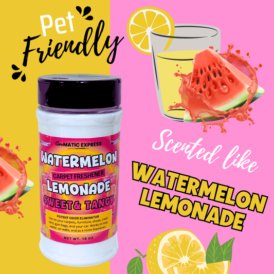 Watermelon Lemonade Carpet Freshener | 18 oz Sprinkle Jar | Odor Eliminator Powder