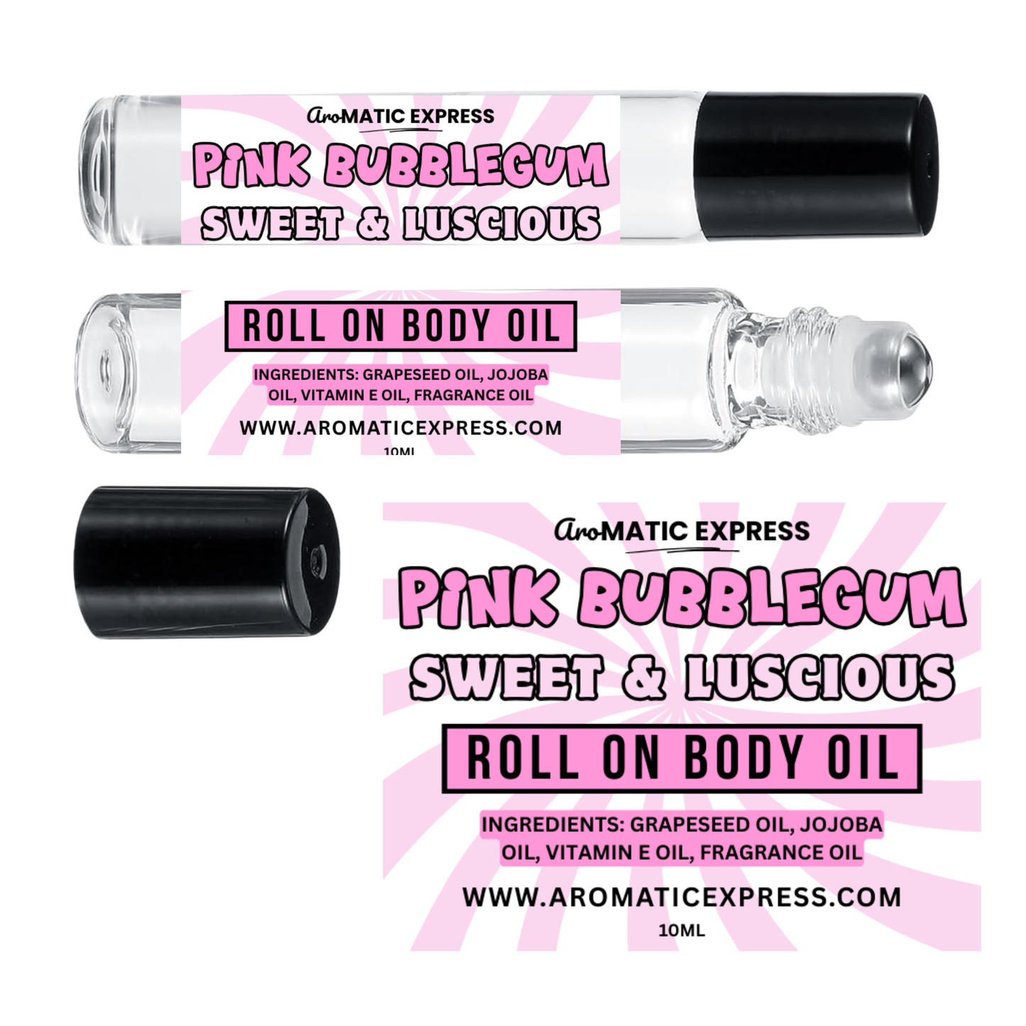 Pink Bubblegum Roll On Body Oil