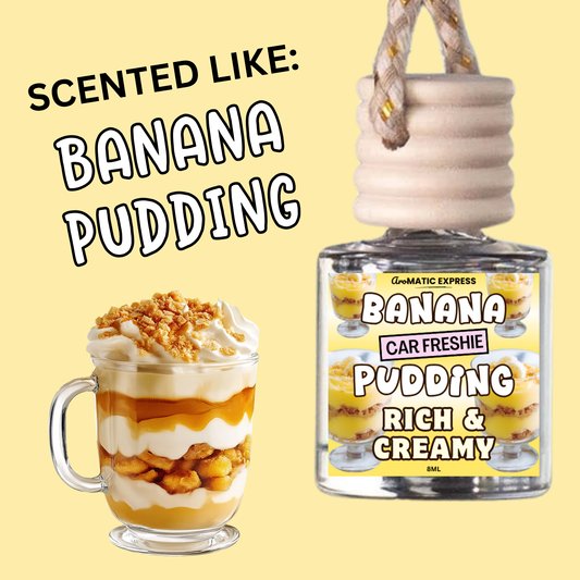 Banana Pudding Scented Car Freshie