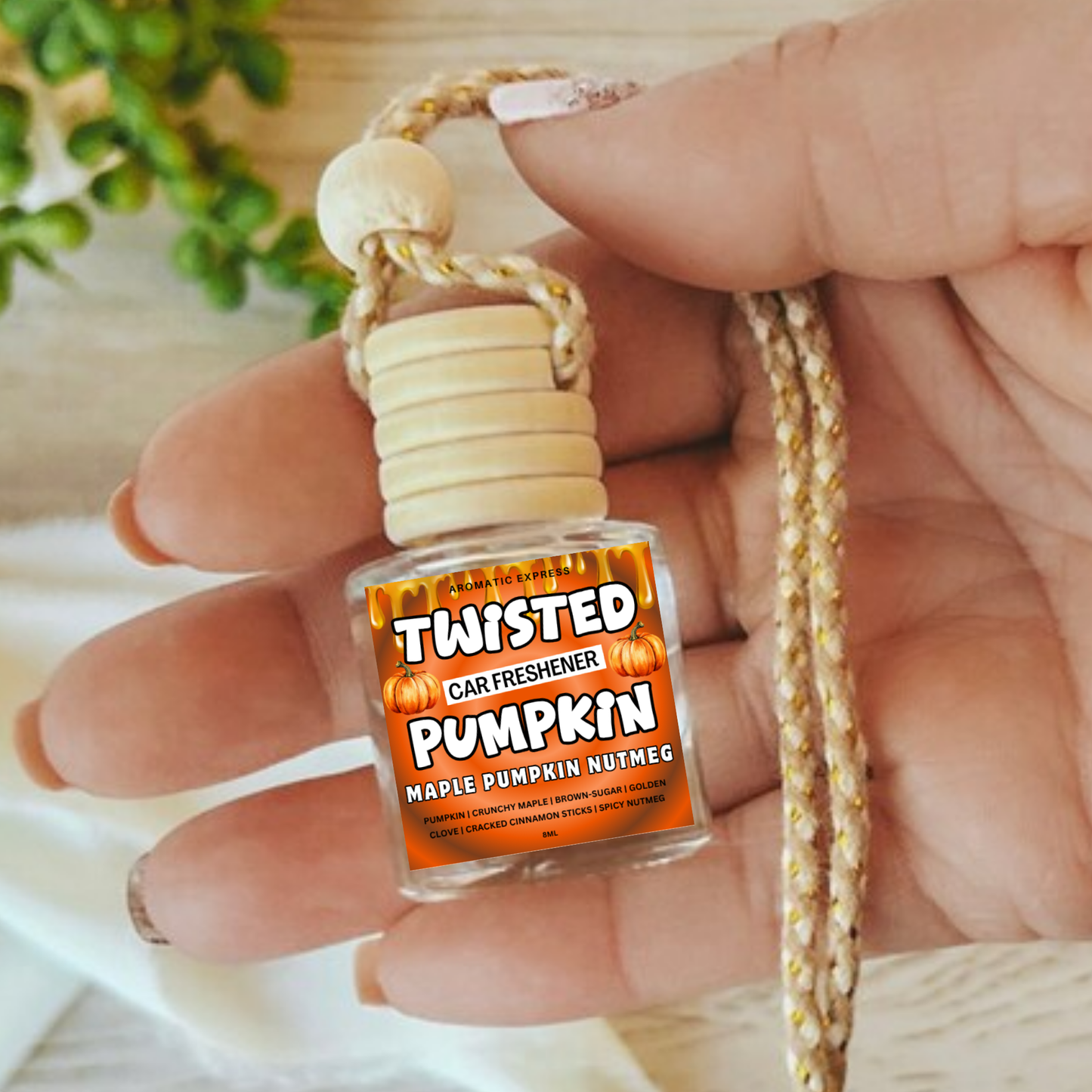 Twisted Pumpkin Maple Nutmeg Cinnamon Car Freshie