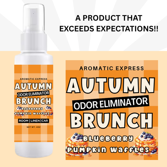 Autumn Brunch Blueberry Pumpkin Waffles Room + Linen Air Freshener Spray | Odor Eliminator Spray | Bathroom Spray