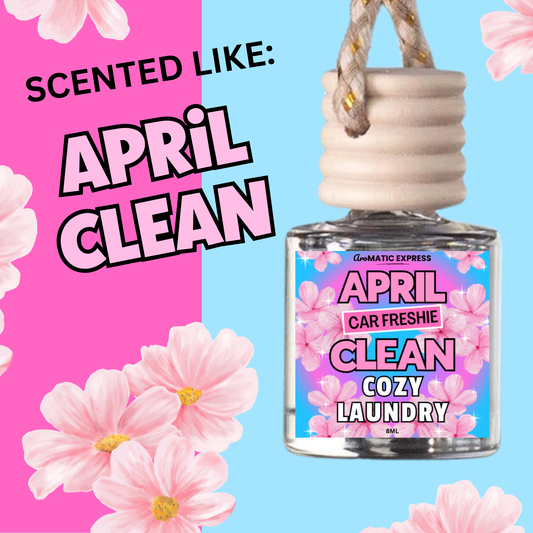 April Clean Scented Car Freshie