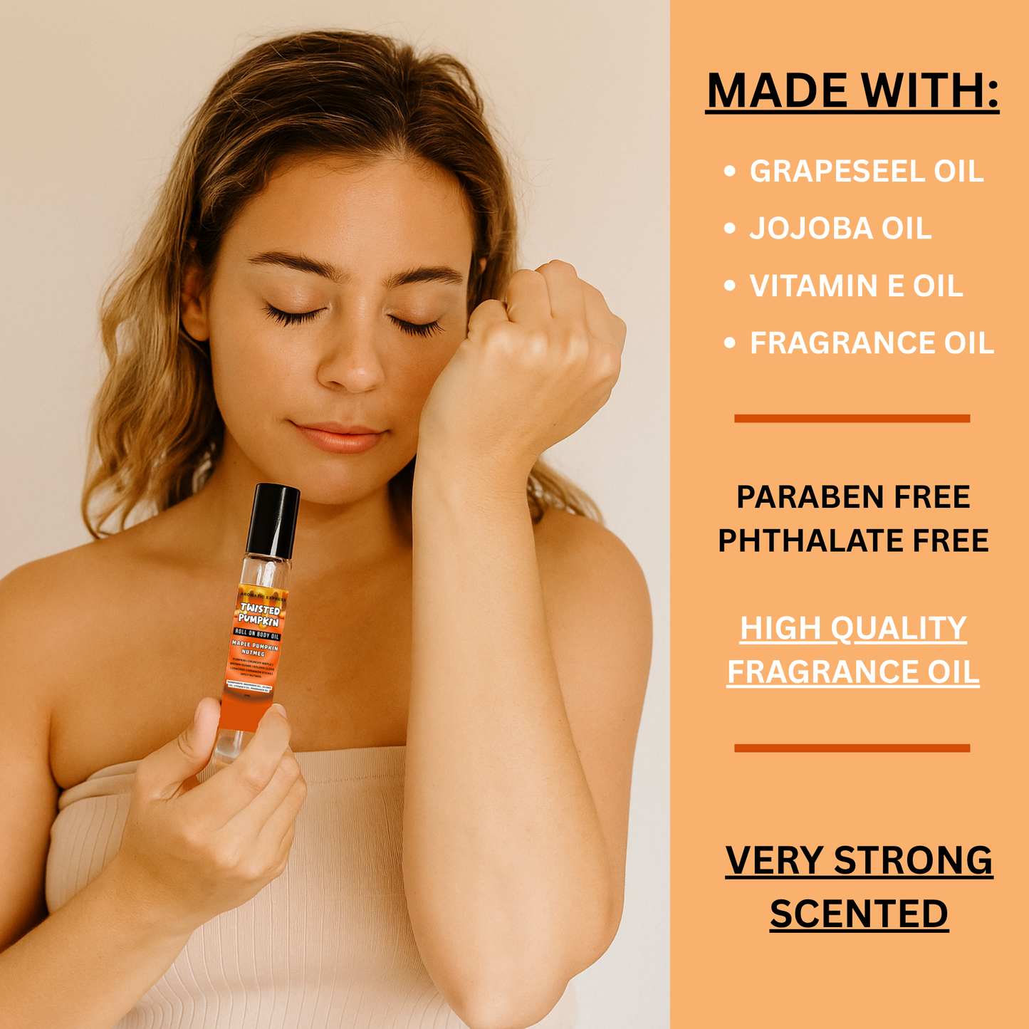 Twisted Pumpkin Maple Nutmeg Roll On Body Oil