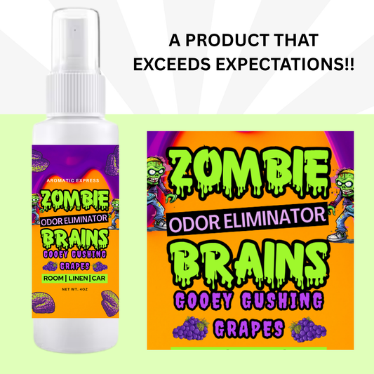 Zombie Brains Gushing Grapes Room + Linen Air Freshener Spray | Odor Eliminator Spray | Bathroom Spray (Copy)