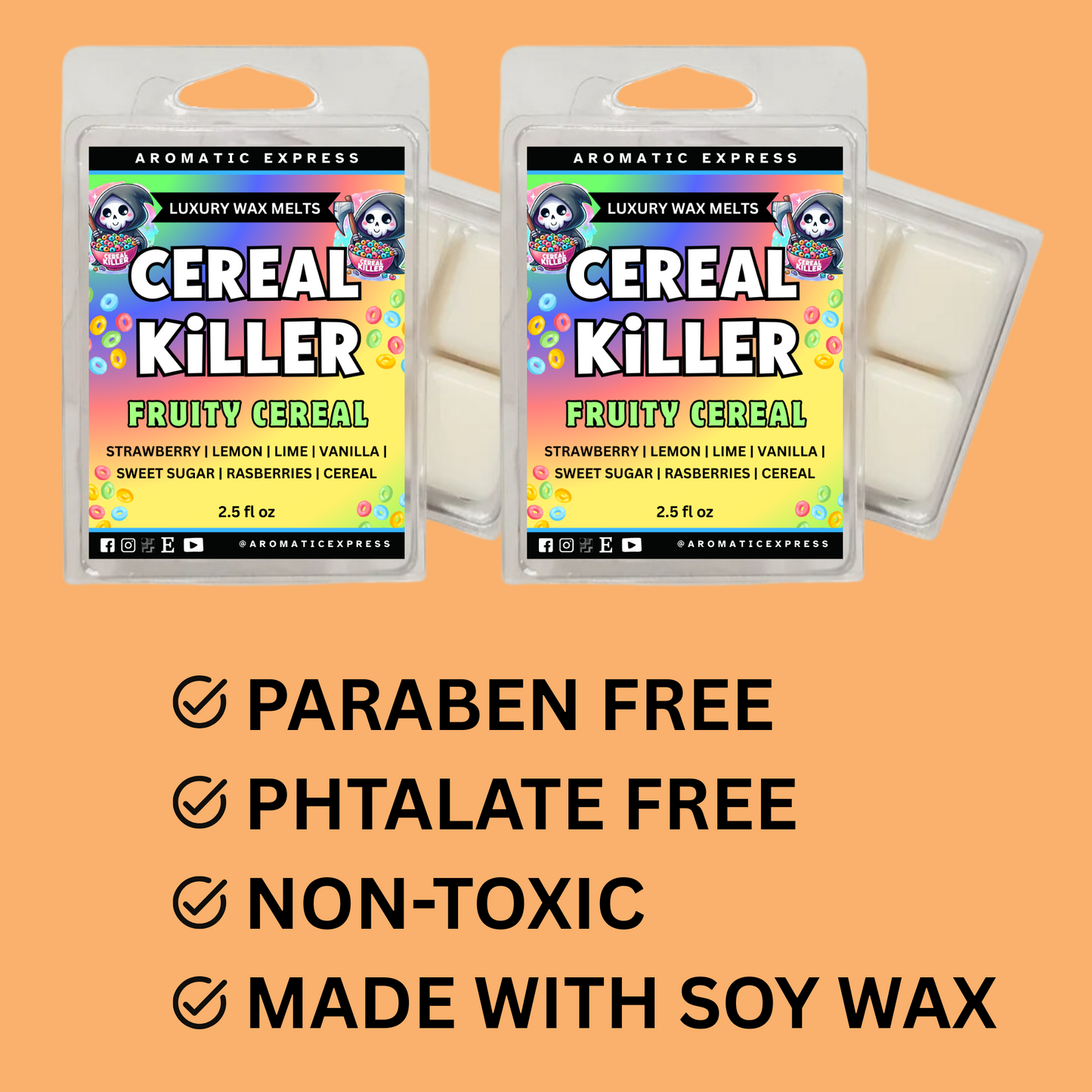 Cereal Killer Fruity Cereal Luxury Wax Melt