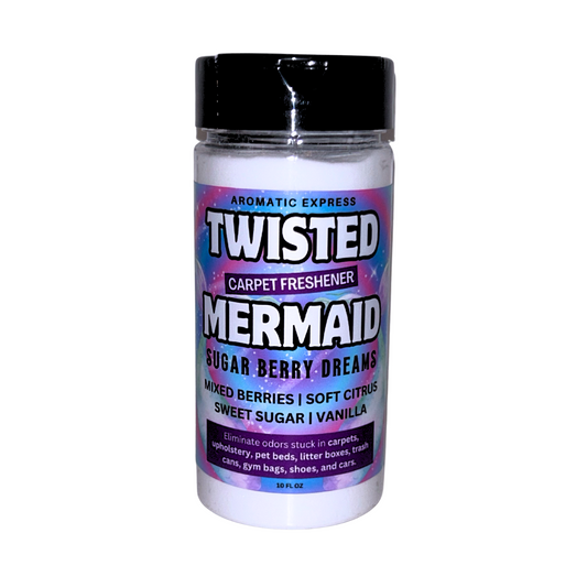 Twisted Mermaid Carpet Freshener | 10oz Sprinkle Jar | Odor Eliminator Powder