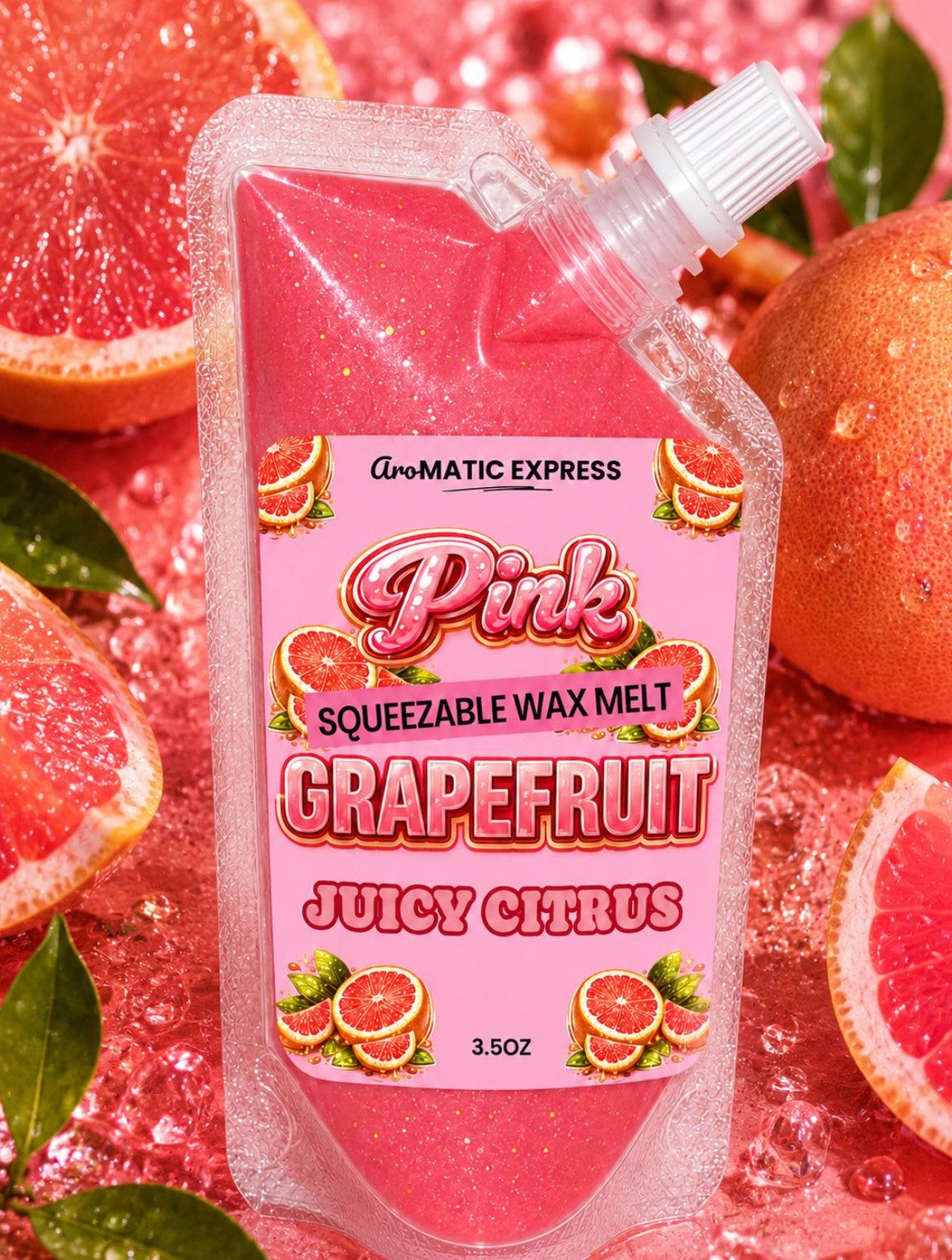 Pink Grapefruit Squeezable Wax Melt