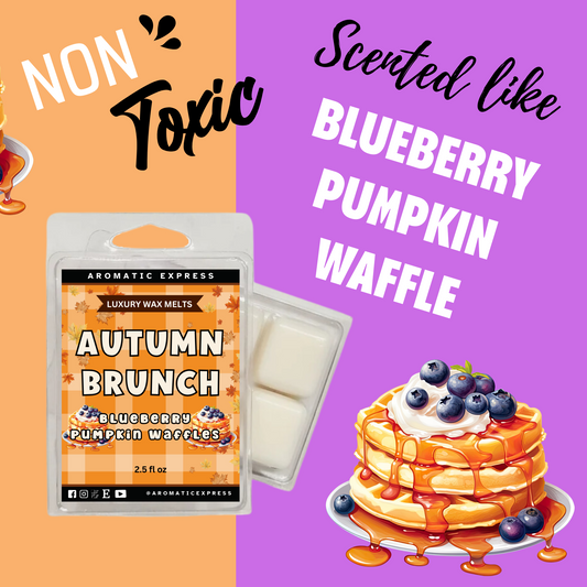 Autumn Brunch Blueberry Pumpkin Waffles Luxury Wax Melt