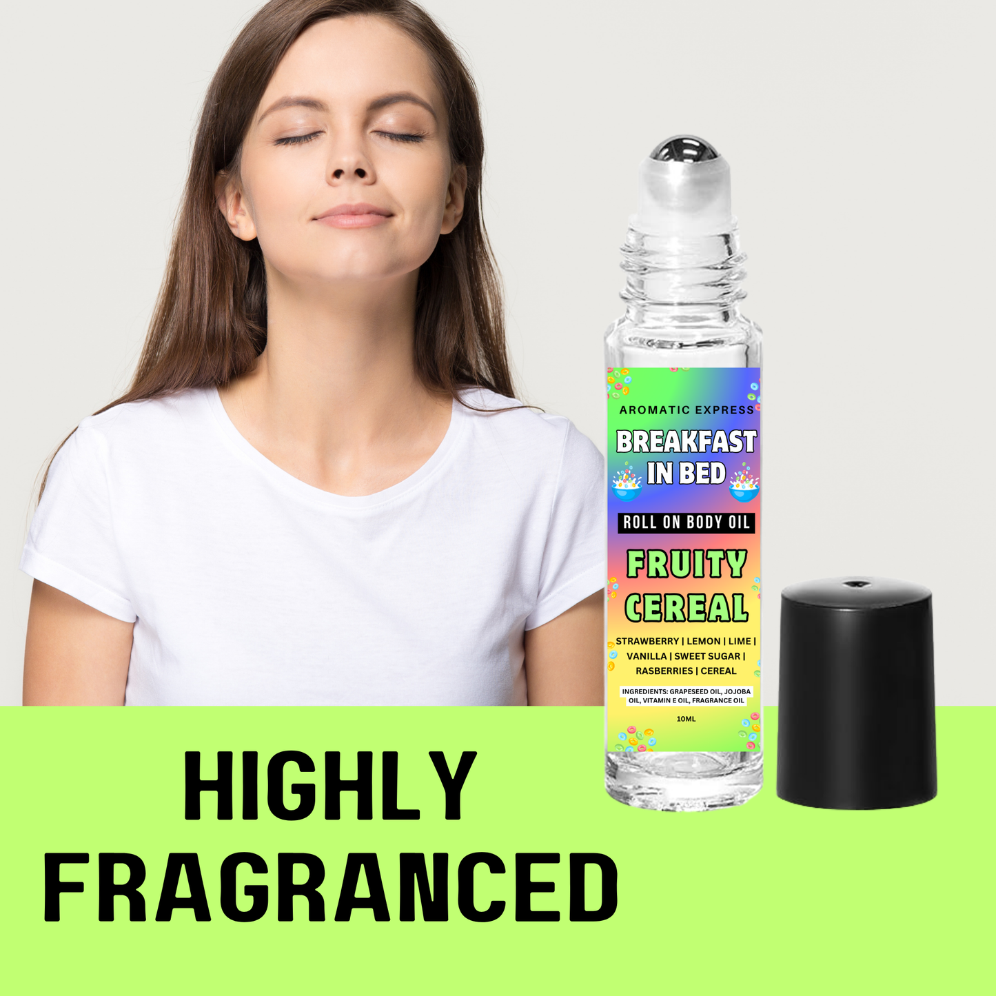 Fruity Rainbow Cereal Roll On Body Oil