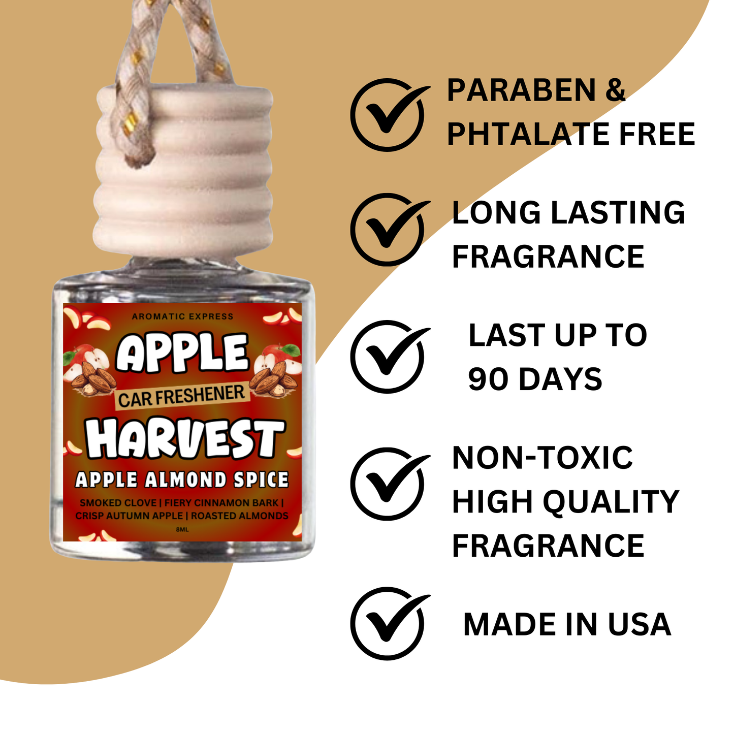 Apple Harvest Apple Almond Spice Car Freshie