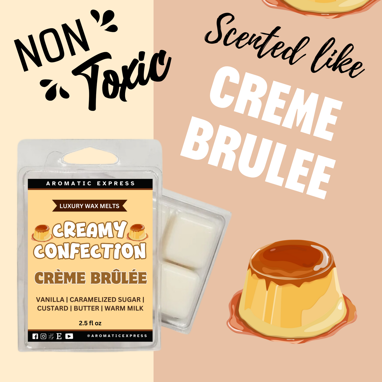 Creamy Confection Creme Brulee Luxury Wax Melt