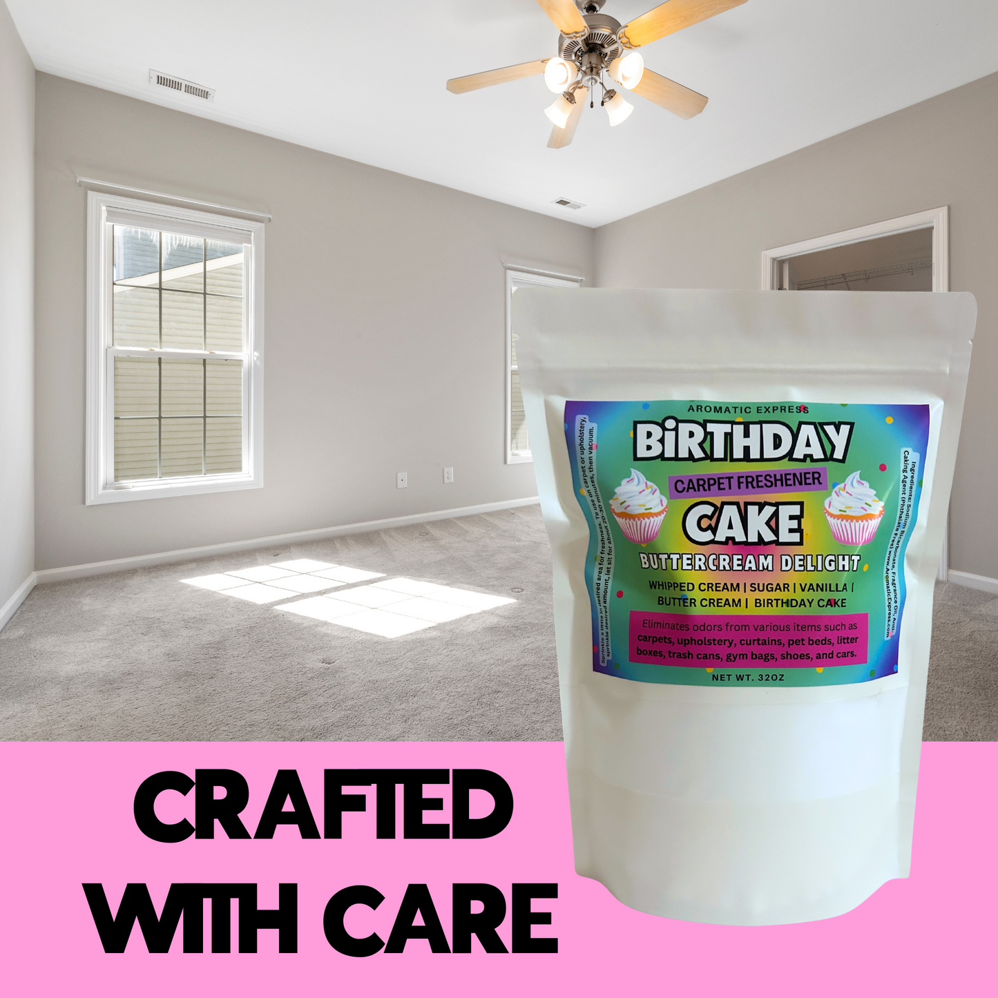 Birthday Cake Buttercream Frosting Freshener 2LB Bag