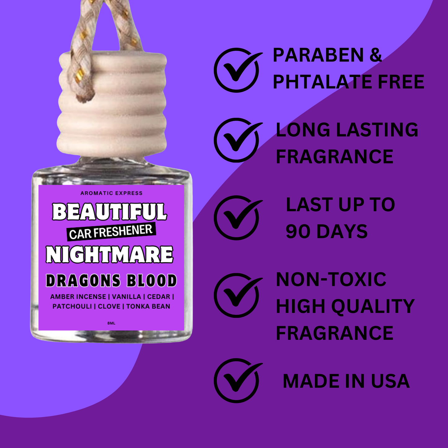 Beautiful Nightmare Dragons Blood Car Freshie