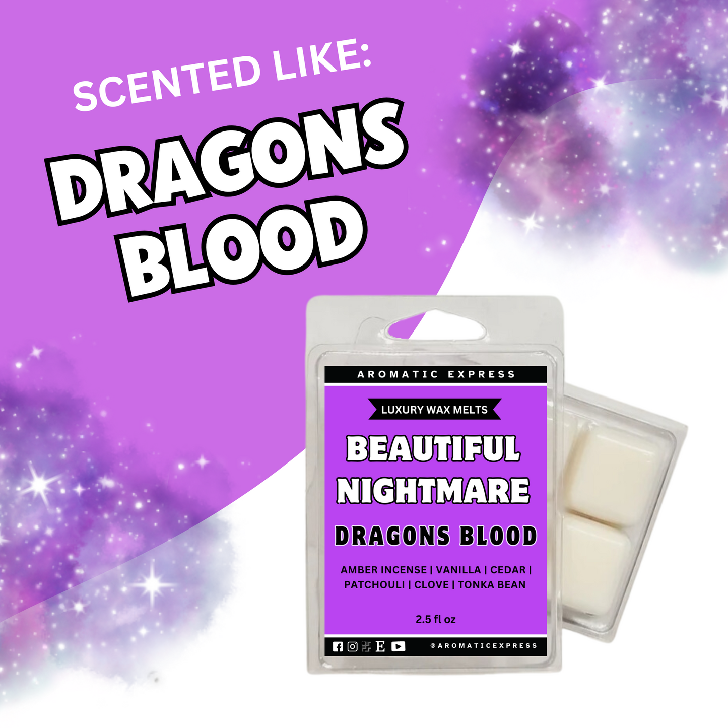 Beautiful Nightmare Dragons Blood Luxury Wax Melt