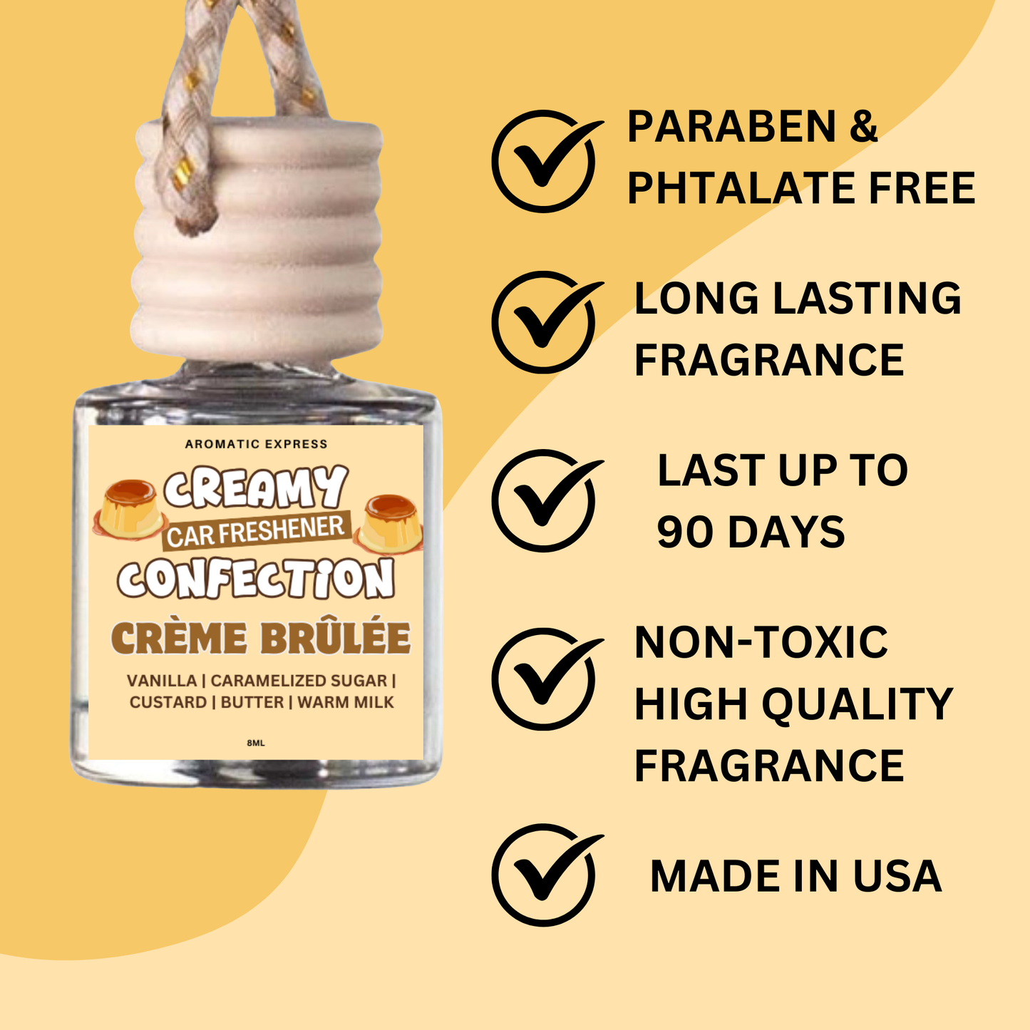 Creamy Confection Creme Brulee Car Freshie