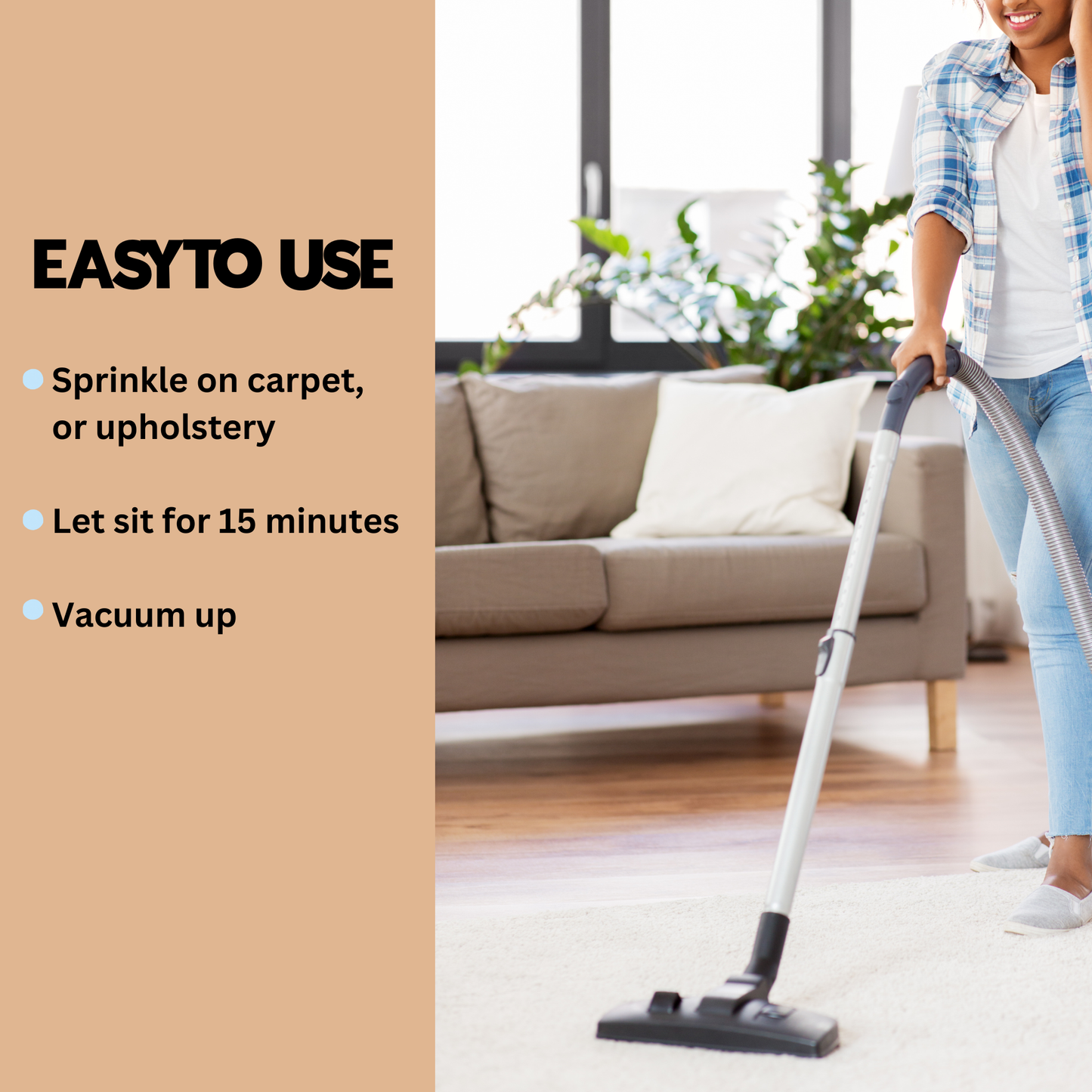 Frosted Cashmere Carpet Freshener | 18 oz Sprinkle Jar | Odor Eliminator Powder