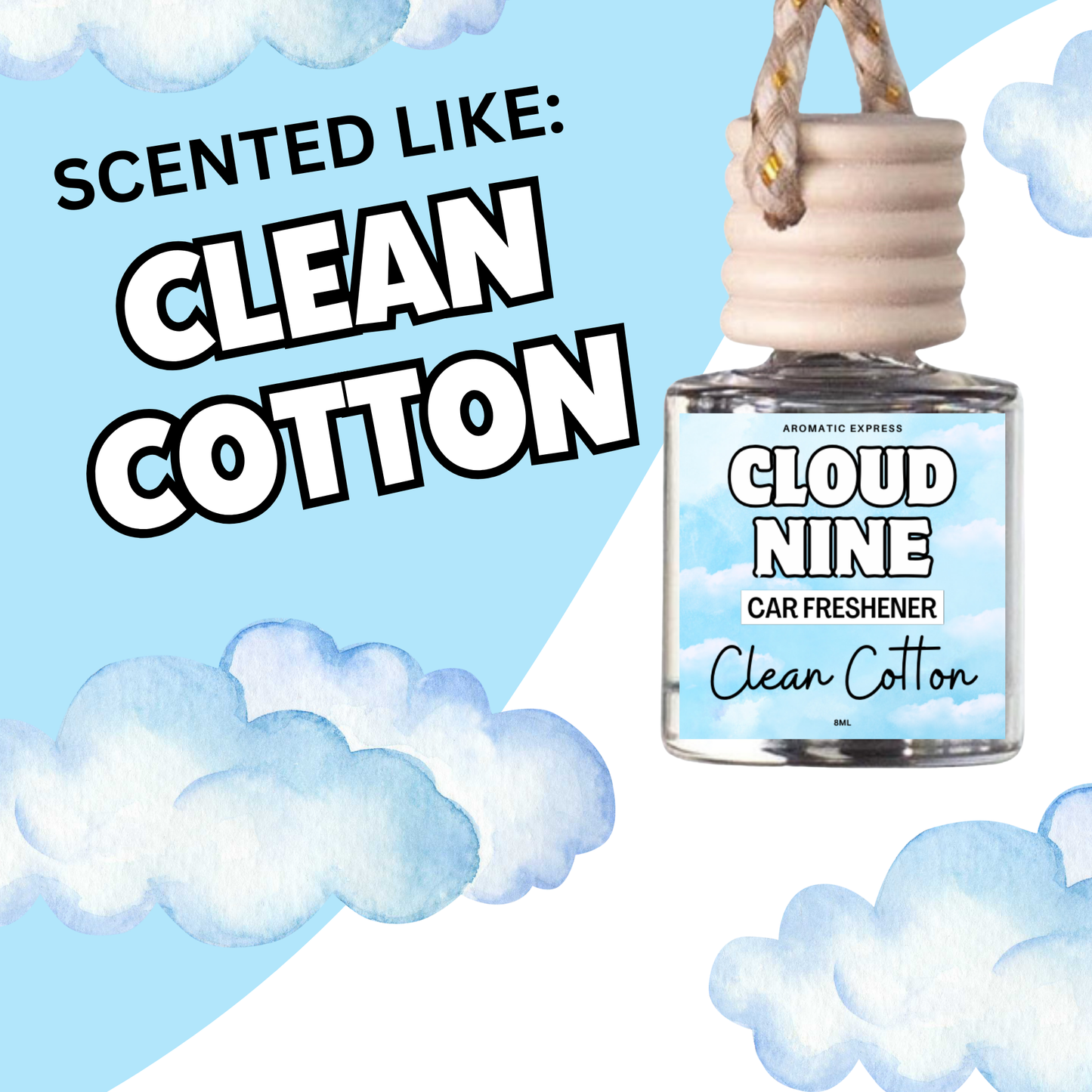 Clean Cotton Car Freshie