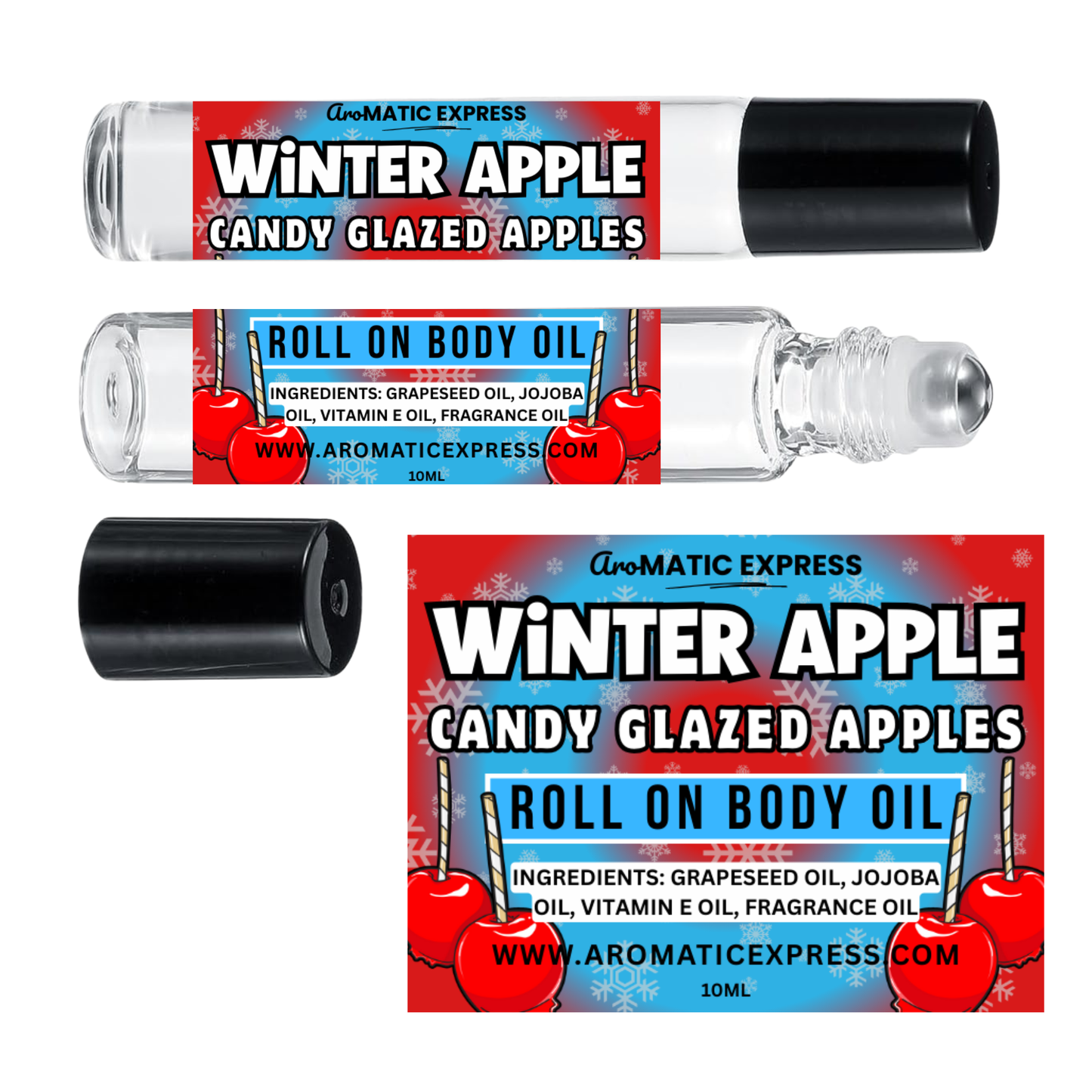 Winter Glazed Apple Roll On Body Oil