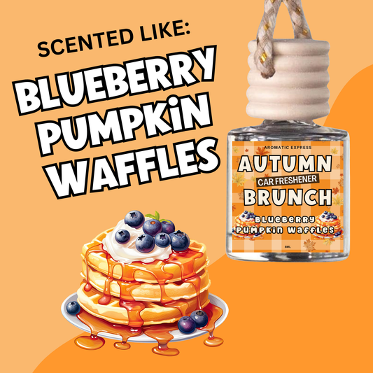 Autumn Brunch Blueberry Pumpkin Waffles Scent Car Freshie
