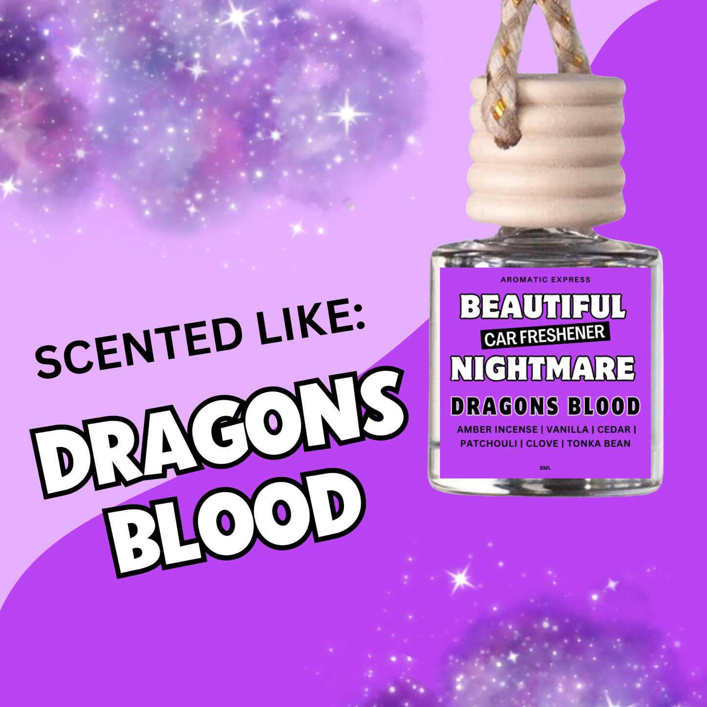 Beautiful Nightmare Dragons Blood Car Freshie