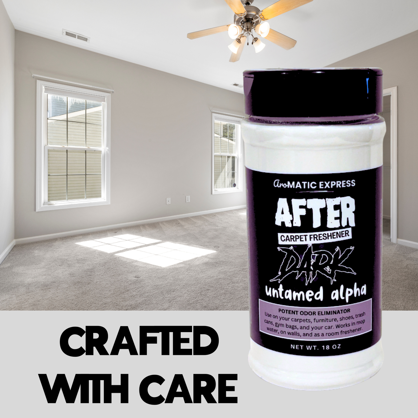 After Dark Carpet Freshener | 18oz Sprinkle Jar | Odor Eliminator Powder