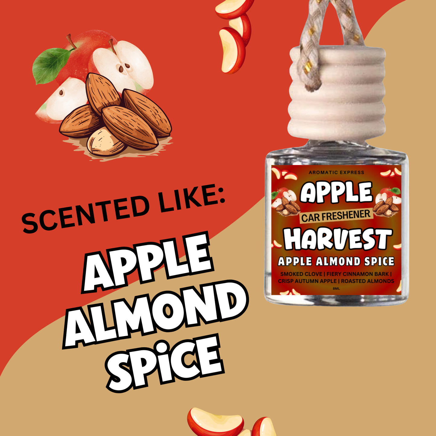 Apple Harvest Apple Almond Spice Car Freshie