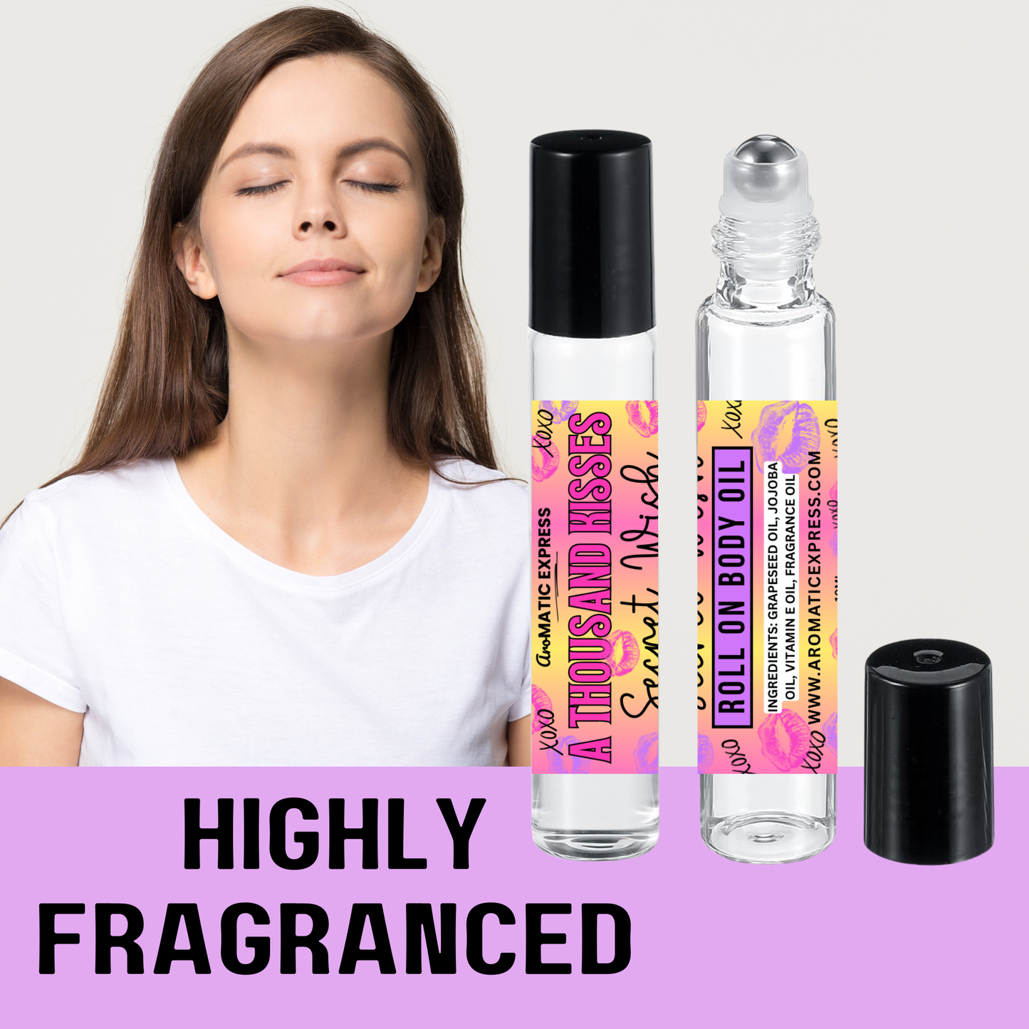 A Thousand Kisses Roll On Body Oil